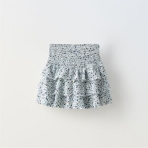 Zara Kids Skirt with Blue Floral Design